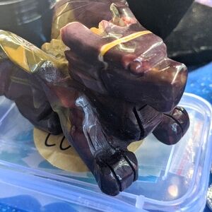 Mookaite Dragon carved statue